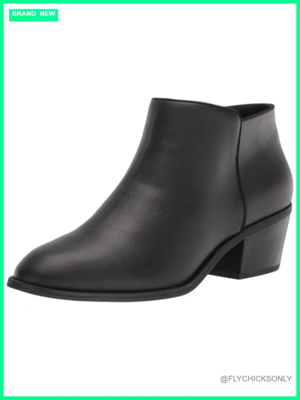 Women's Ankle Boots with Block Heel Faux Leather